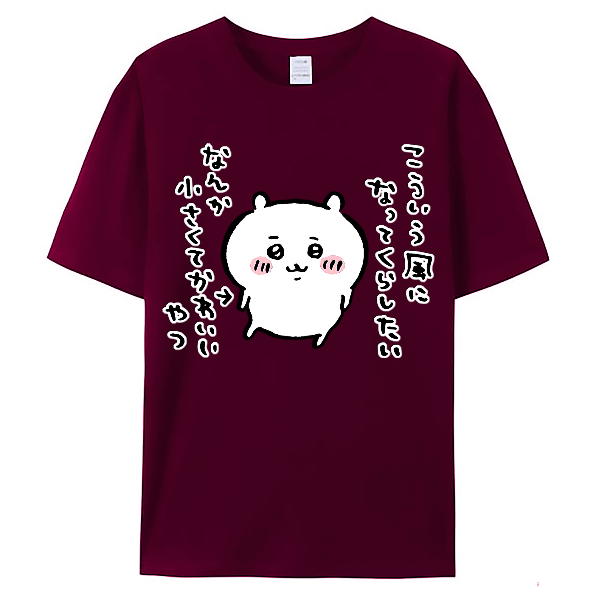 （画像用） ちいかわ ちいかわ Chii-kawa chiikawa レディースカジュアルプリントTシャツ（綿100％）